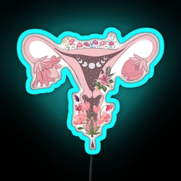 Cuterus Flowering RGB Neon Sign