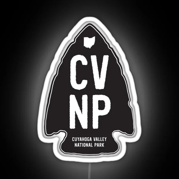 Cuyahoga Valley National Park Arrowhead RGB Neon Sign