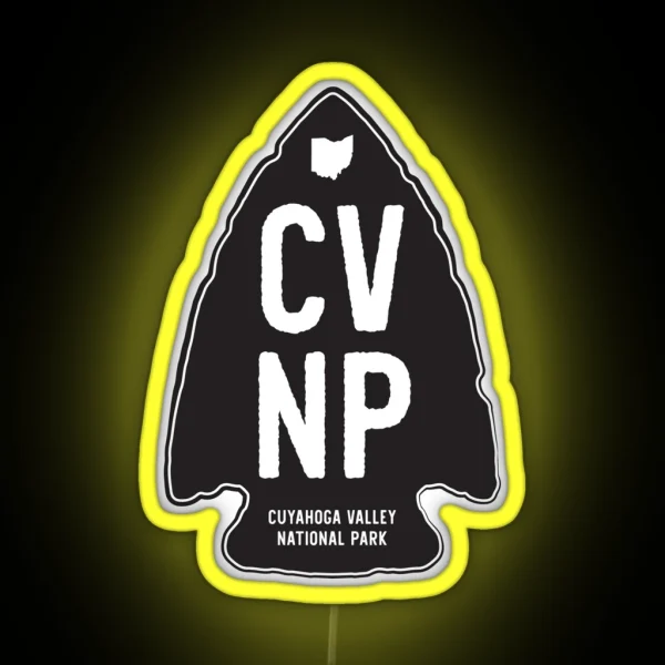 Cuyahoga Valley National Park Arrowhead RGB Neon Sign