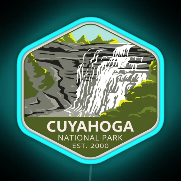Cuyahoga Valley National Park RGB Neon Sign