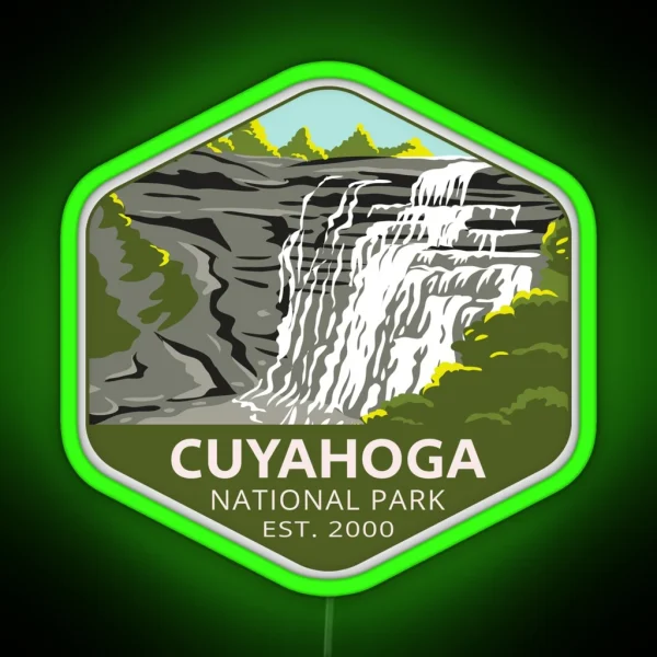 Cuyahoga Valley National Park RGB Neon Sign