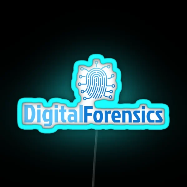 Cyber Security Digital Forensics RGB Neon Sign