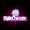 Cyber Security Digital Forensics RGB Neon Sign