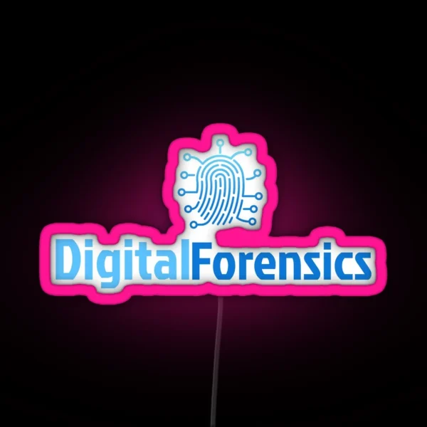 Cyber Security Digital Forensics RGB Neon Sign