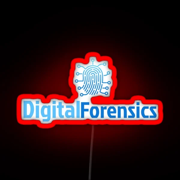 Cyber Security Digital Forensics RGB Neon Sign