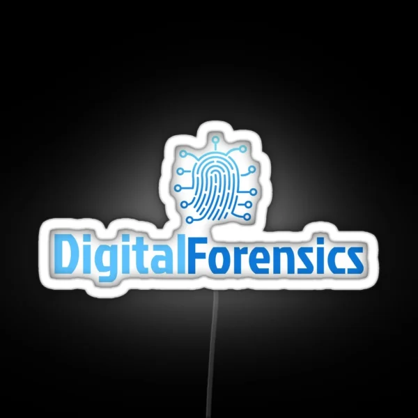 Cyber Security Digital Forensics RGB Neon Sign