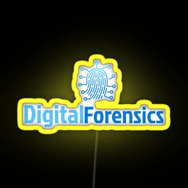 Cyber Security Digital Forensics RGB Neon Sign