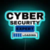 Cyber Security Expert Loading Cybersecurity Funny Gift Text Quotes RGB Neon Sign