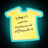 Cyber Security Hacker Yellow Post IT User Name And Password 3 RGB Neon Sign - Image 3