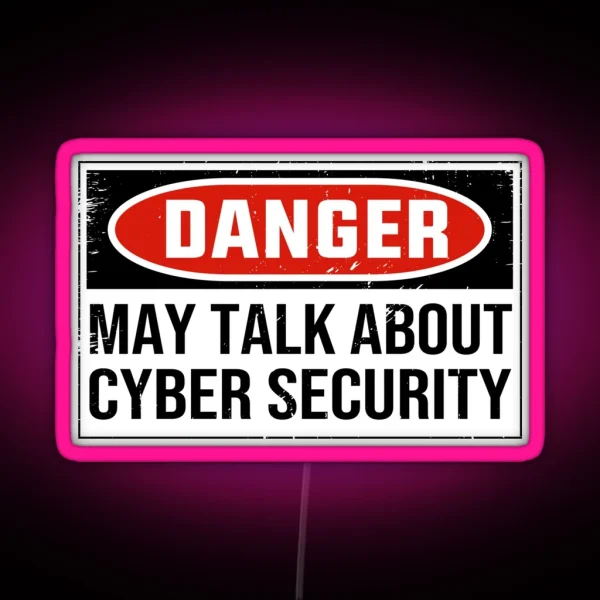 Cyber Security Jokes Funny Cyber Security Quote RGB Neon Sign