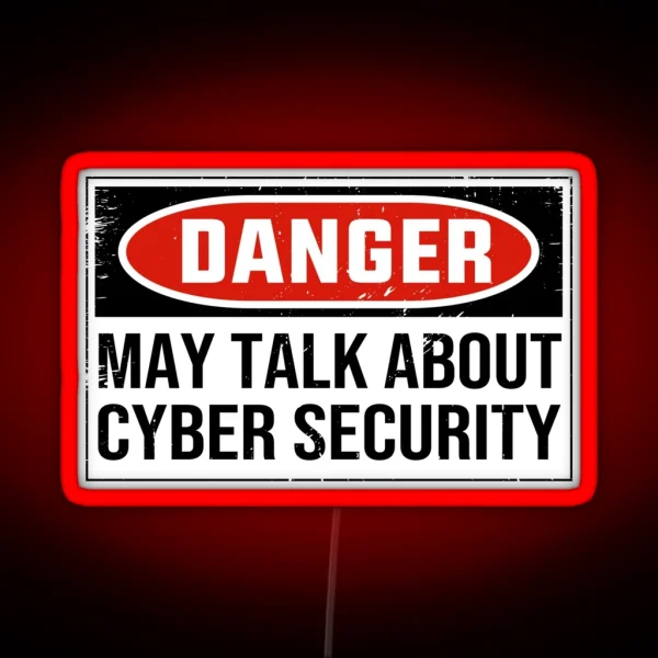Cyber Security Jokes Funny Cyber Security Quote RGB Neon Sign