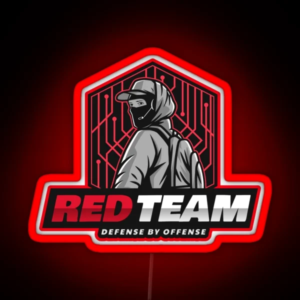 Cyber Security Red Team Defense RGB Neon Sign