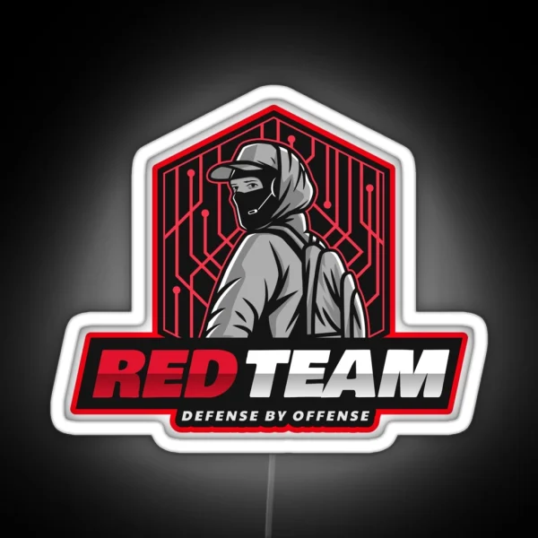 Cyber Security Red Team Defense RGB Neon Sign