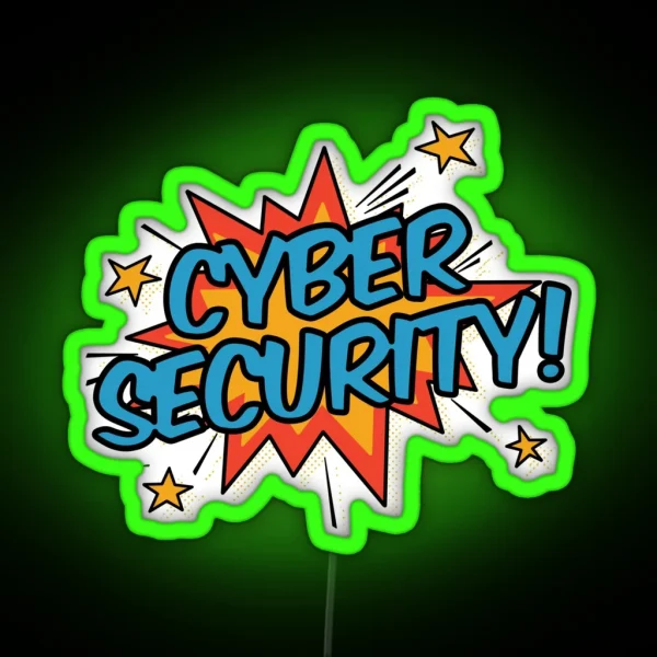 Cyber Security RGB Neon Sign