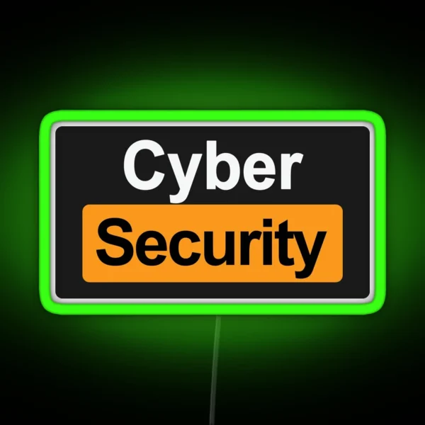 Cyber Security RGB Neon Sign