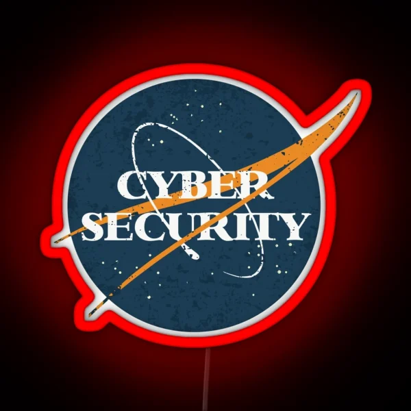 Cyber Security Space Vintage RGB Neon Sign
