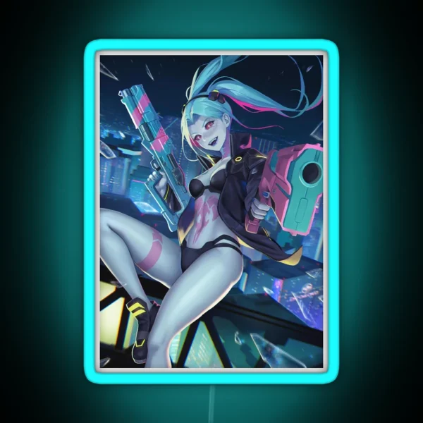 Cyberpunk Edgerunner Rebecca RGB Neon Sign