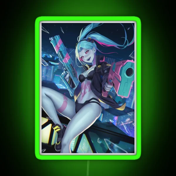 Cyberpunk Edgerunner Rebecca RGB Neon Sign