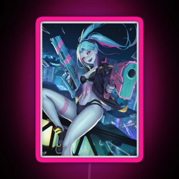 Cyberpunk Edgerunner Rebecca RGB Neon Sign