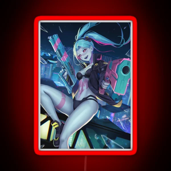 Cyberpunk Edgerunner Rebecca RGB Neon Sign