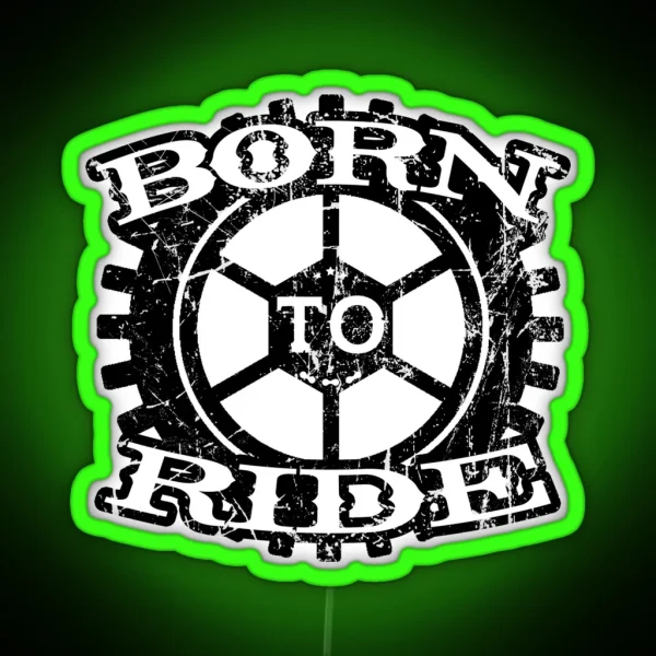 Cycle Born Ride Motorrad Motorcycling Motor RGB Neon Sign