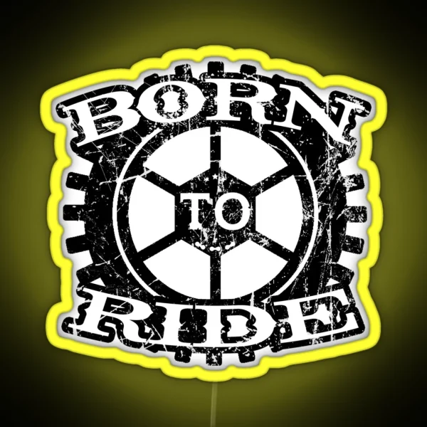 Cycle Born Ride Motorrad Motorcycling Motor RGB Neon Sign