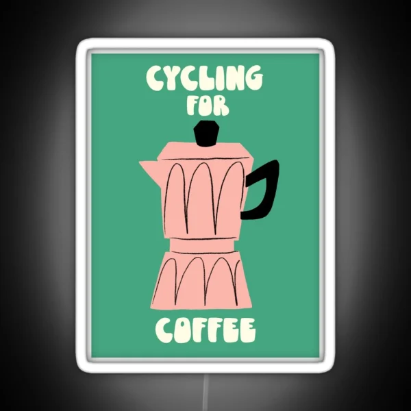 Cycling For Coffee RGB Neon Sign