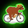 Cycling Grizzly Bear Brown Bear RGB Neon Sign - Image 3