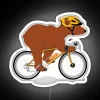 Cycling Grizzly Bear Brown Bear RGB Neon Sign - Image 4