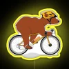 Cycling Grizzly Bear Brown Bear RGB Neon Sign - Image 5