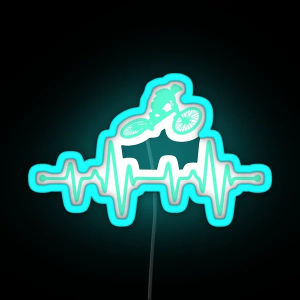 Cycling Mountain Bike Frequency RGB Neon Sign