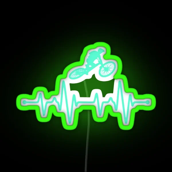 Cycling Mountain Bike Frequency RGB Neon Sign