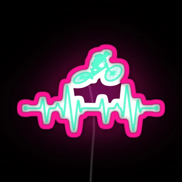 Cycling Mountain Bike Frequency RGB Neon Sign