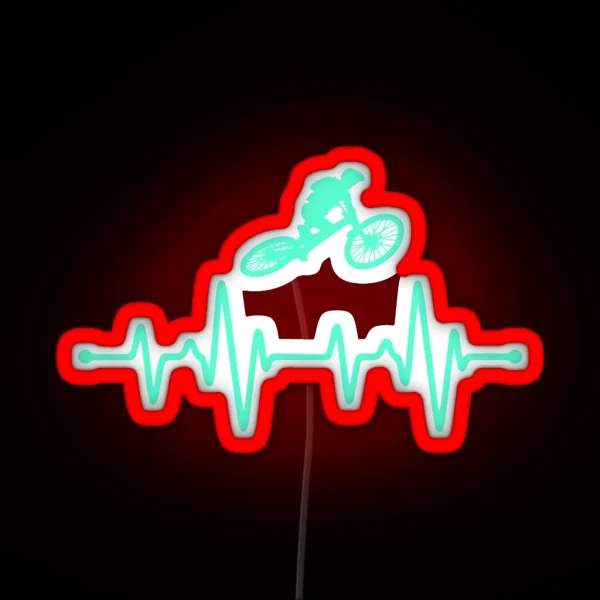 Cycling Mountain Bike Frequency RGB Neon Sign