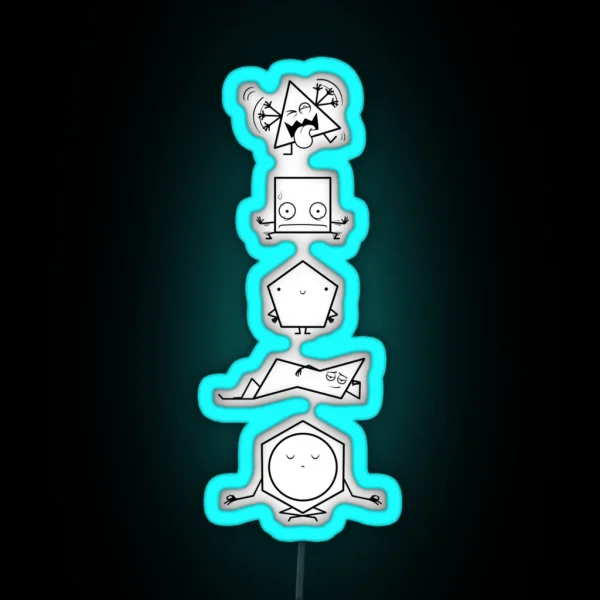 Cycloalkane Stability RGB Neon Sign