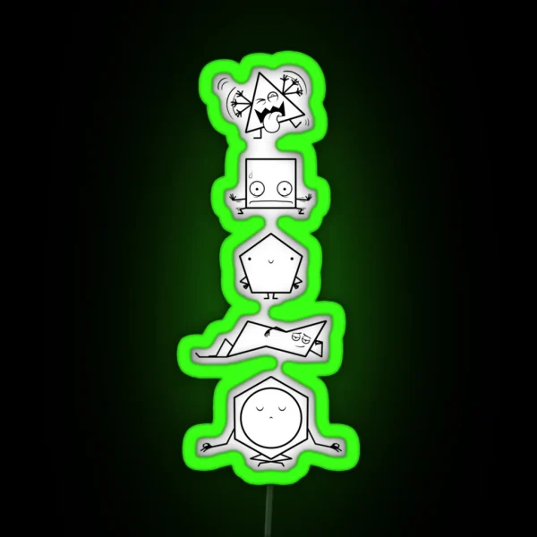 Cycloalkane Stability RGB Neon Sign