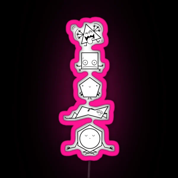 Cycloalkane Stability RGB Neon Sign