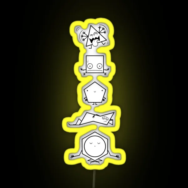 Cycloalkane Stability RGB Neon Sign