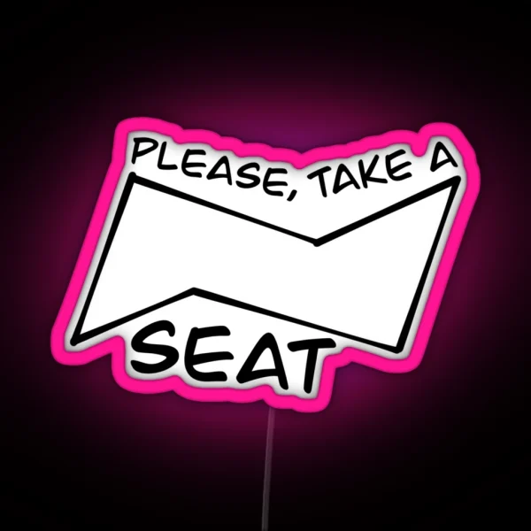 Cyclohexane Chair Conformation RGB Neon Sign