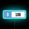 D 100 Forza Performance Index RGB Neon Sign - Image 3