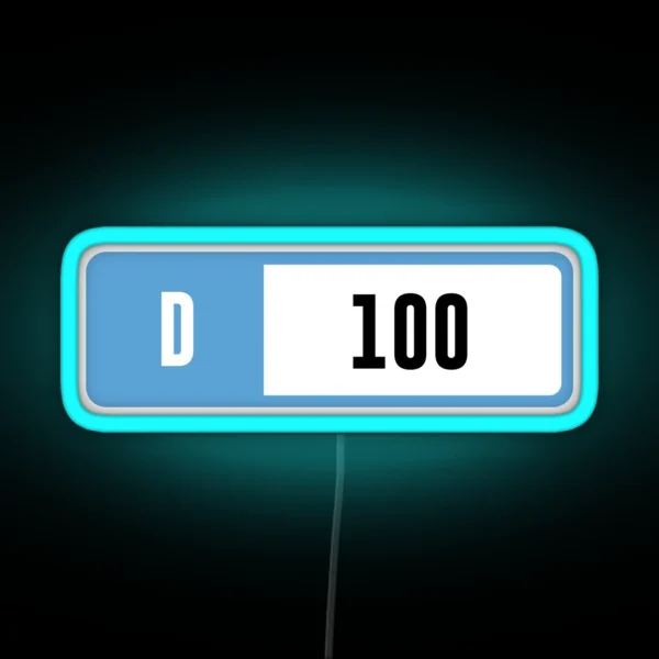 D 100 Forza Performance Index RGB Neon Sign