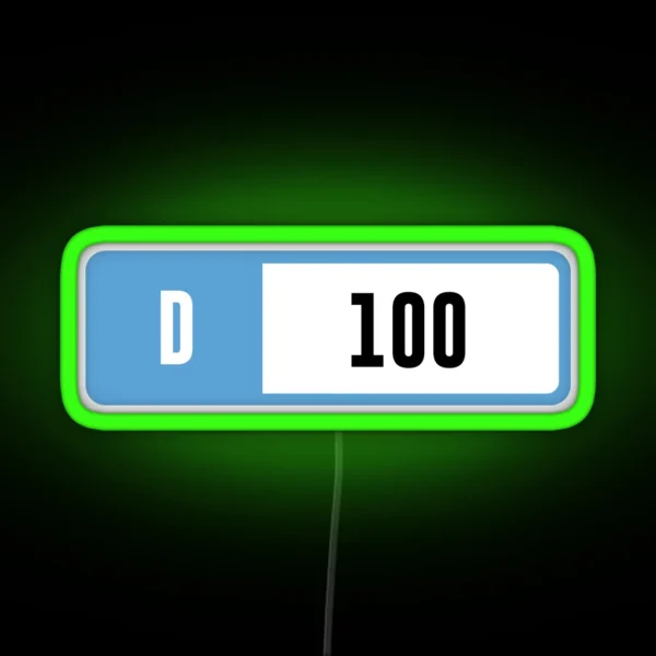D 100 Forza Performance Index RGB Neon Sign