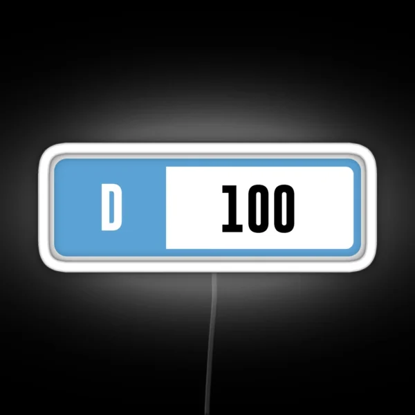 D 100 Forza Performance Index RGB Neon Sign