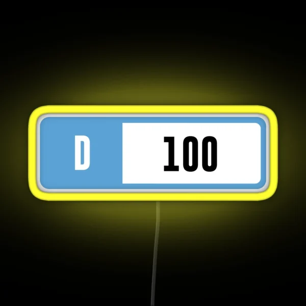 D 100 Forza Performance Index RGB Neon Sign