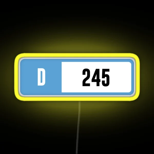 D 245 Forza Performance Index RGB Neon Sign