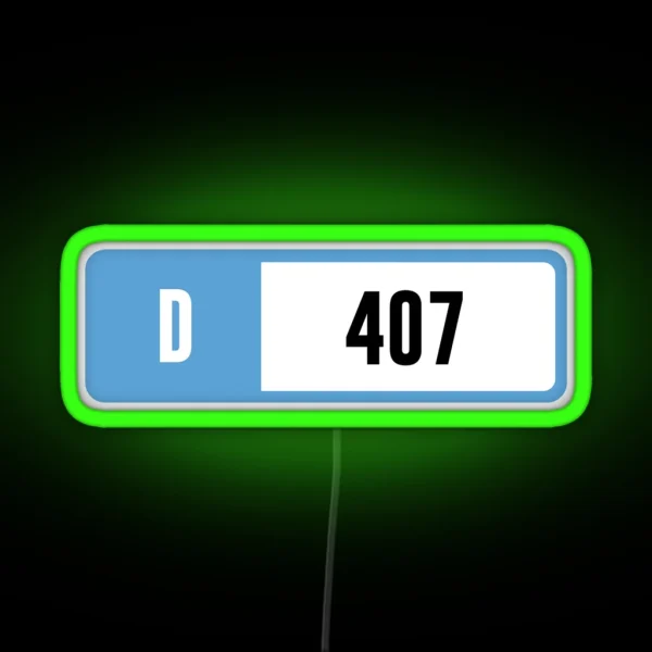 D 407 Forza Performance Index RGB Neon Sign