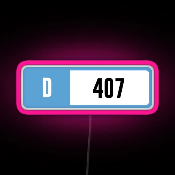 D 407 Forza Performance Index RGB Neon Sign