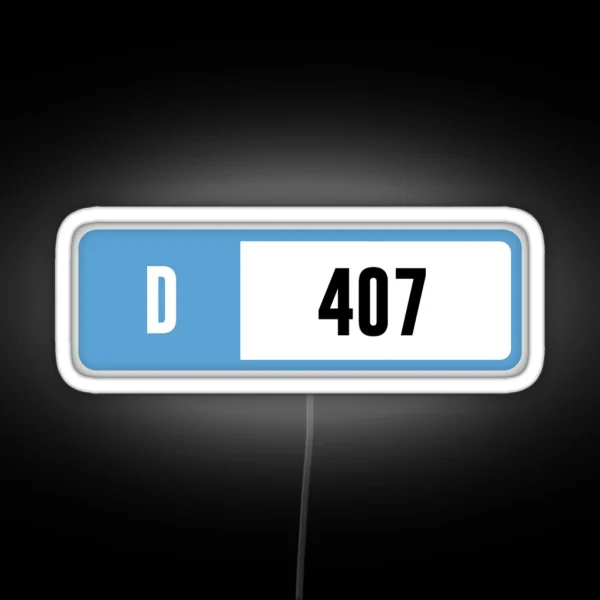 D 407 Forza Performance Index RGB Neon Sign