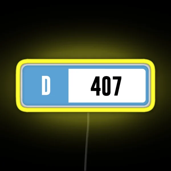 D 407 Forza Performance Index RGB Neon Sign