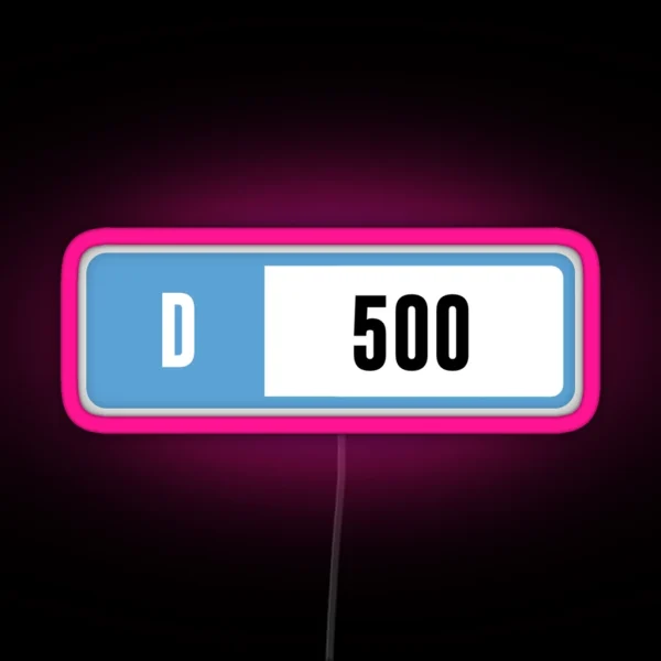D 500 Forza Performance Index RGB Neon Sign